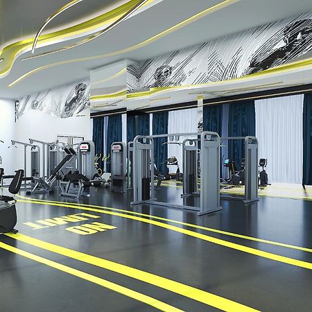 Royal M Al Aqah Beach Resort By Gewan Esterno foto The gym at the hotel