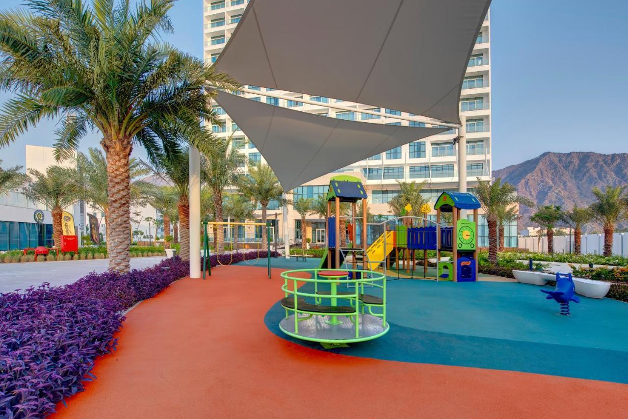 Royal M Al Aqah Beach Resort By Gewan Esterno foto Children's play area