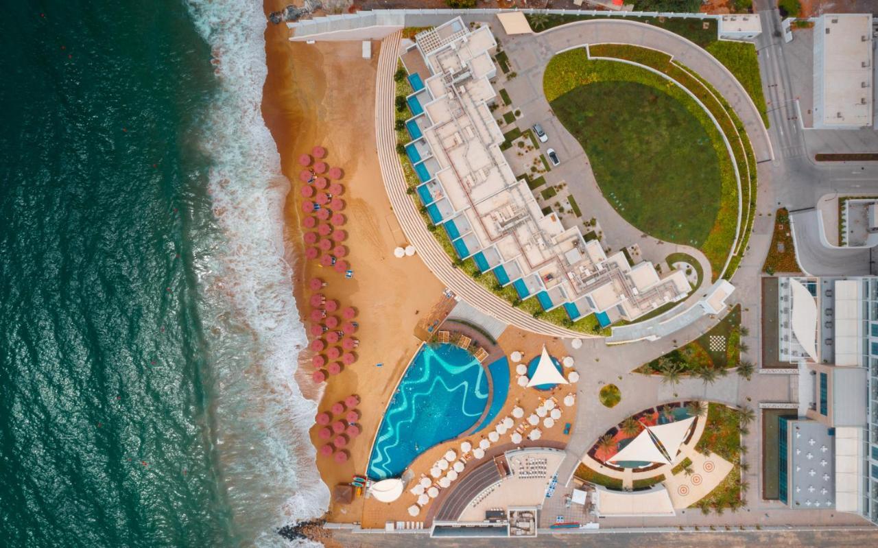 Royal M Al Aqah Beach Resort By Gewan Esterno foto Aerial view of the resort
