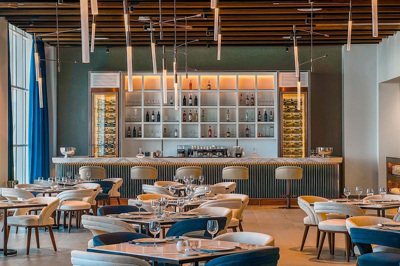 Royal M Al Aqah Beach Resort By Gewan Esterno foto The restaurant