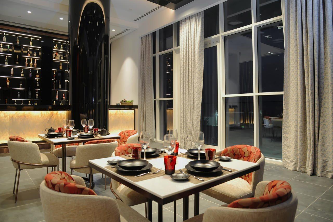 Royal M Al Aqah Beach Resort By Gewan Esterno foto The restaurant