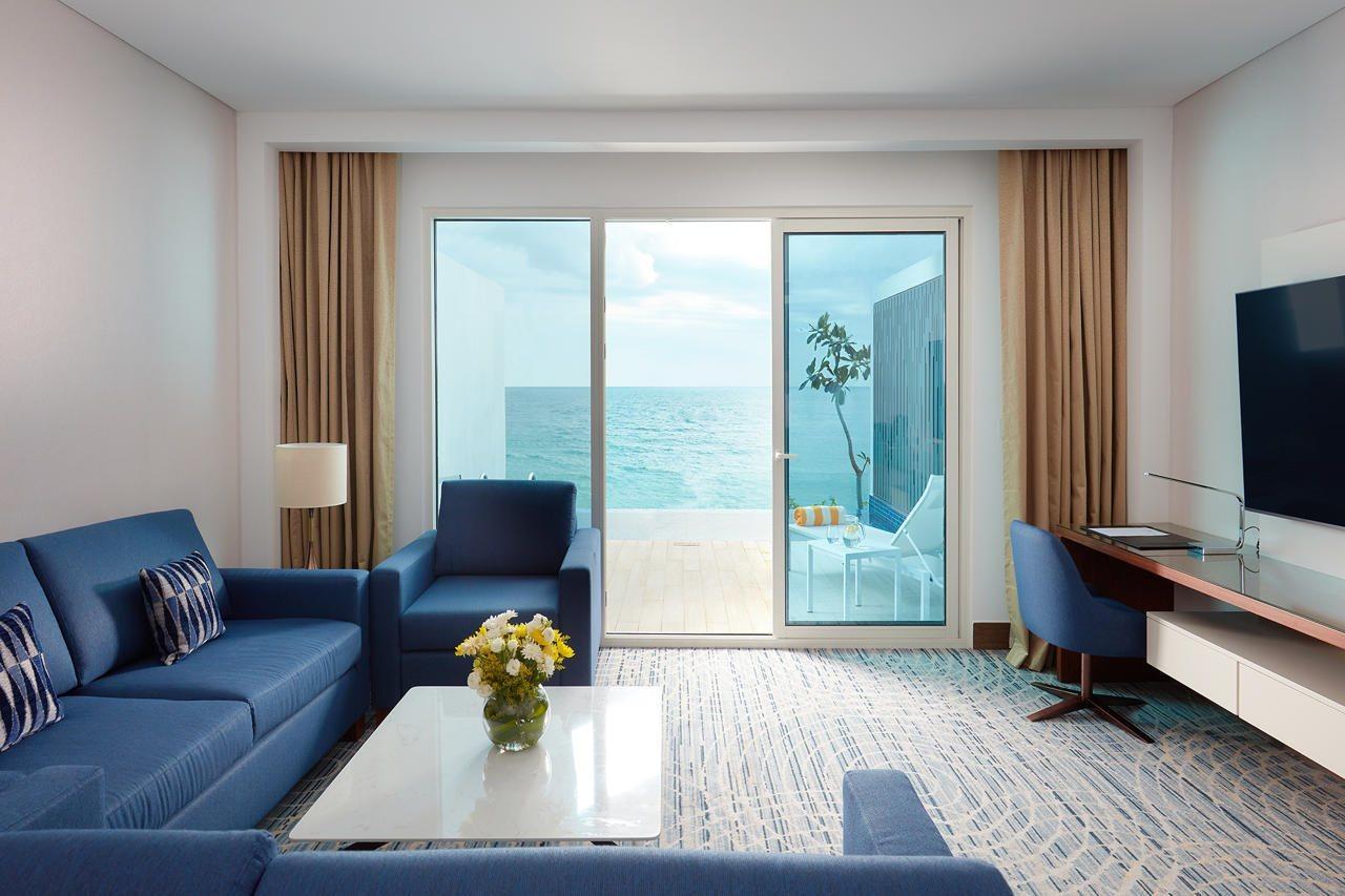Royal M Al Aqah Beach Resort By Gewan Esterno foto A suite at the hotel